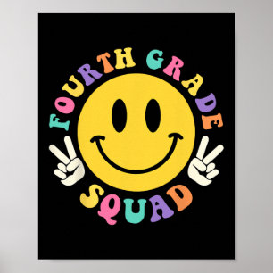 Vierter Grade Squad Byck zur Schule 4th Grade Teac Poster