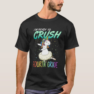 Vierter Grade Unicorn Ballerina Ballerina Tänzer H T-Shirt