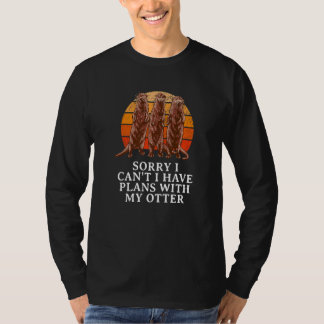Vierter Herbsttrunk Otter Spaß Sea Otter T-Shirt