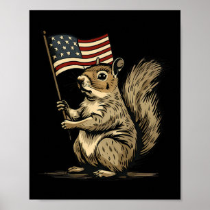 Vierter Juli 4. Juli Patriotische amerikanische Fl Poster