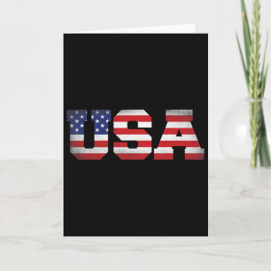 Vierter Juli 4. Juli USA Amerika-Flagge Kinder Män Karte