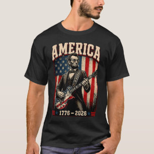 Vierter Juli Abe Lincoln spielt T-Shirt