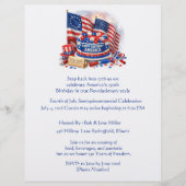 Vierter Juli, Amerikas 250-Jahr-Feier Flyer (Vorne)