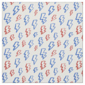 Vierter Juli Blitz Jungen Weiß Blau Rot Stoff (Muster)