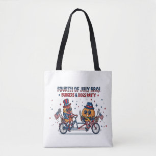 Vierter-Juli-Burger-und-Hotdogs-Party Tasche