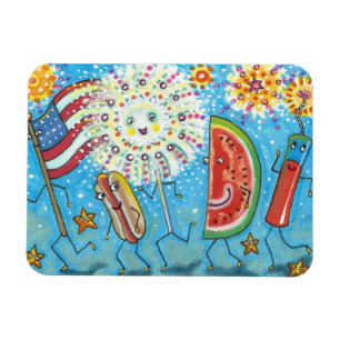 VIERTER JULI GANG, UMFILUNG & FEUERWERK MAGNET