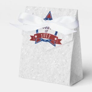 Vierter Juli Glitter Geschenkschachtel