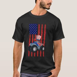 Vierter Juli Monster Truck Feuerwerkskörper USA Ju T-Shirt