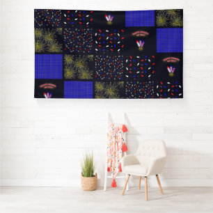 Vierter Juli-Patchwork-Muster - 4. Juli Banner