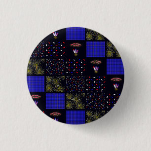 Vierter Juli-Patchwork-Muster - 4. Juli Button