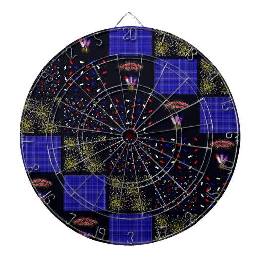 Vierter Juli-Patchwork-Muster - 4. Juli Dartscheibe (vorne)