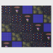 Vierter Juli-Patchwork-Muster - 4. Juli Geschenkpapier (Flach)