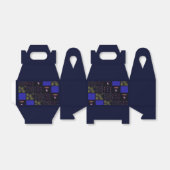 Vierter Juli-Patchwork-Muster - 4. Juli Geschenkschachtel (Ungefaltet)