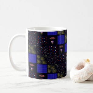 Vierter Juli-Patchwork-Muster - 4. Juli Kaffeetasse
