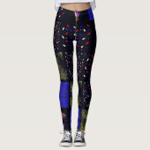 Vierter Juli-Patchwork-Muster - 4. Juli Leggings (Vorderseite)