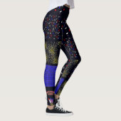Vierter Juli-Patchwork-Muster - 4. Juli Leggings (Rechts)