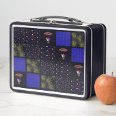 Vierter Juli-Patchwork-Muster - 4. Juli Metall Brotdose (Beispiel)