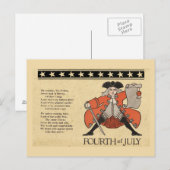 Vierter Juli Postkarte (Vorne/Hinten)
