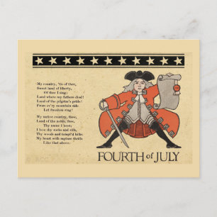 Vierter Juli Postkarte
