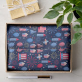 Vierter Juli Seidenpapier (Geschenk)