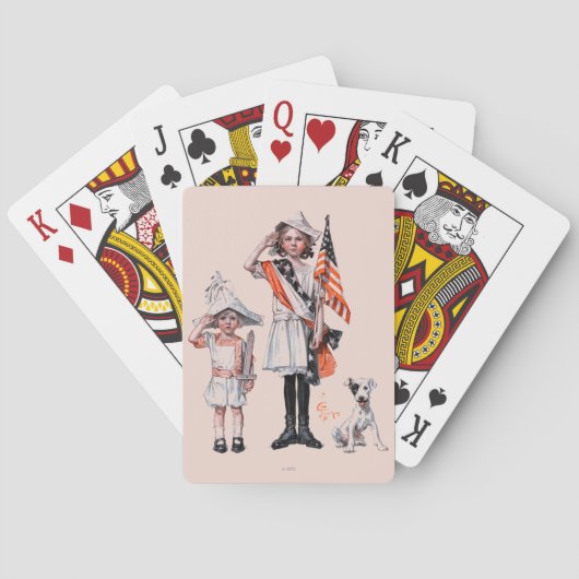 Vierter Juli Spielkarten (Rückseite)