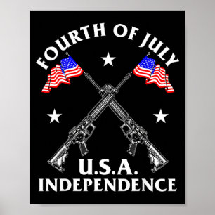 Vierter Juli USA Unabhängigkeit Poster