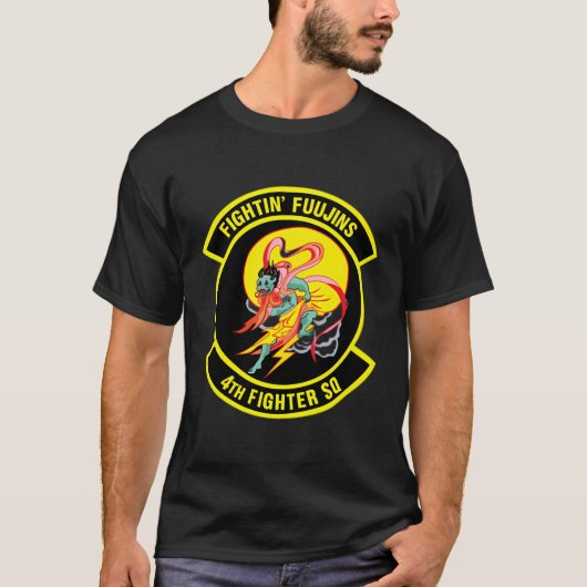 Vierter Kampf Squadron Kampf Fuujins Militärvet T-Shirt (Vorderseite)
