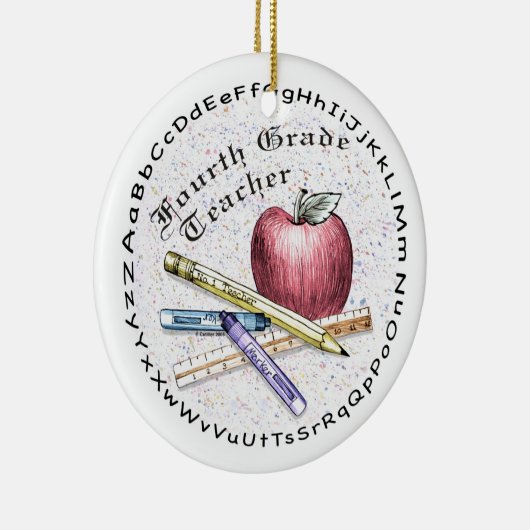 Vierter Lehrer Keramik Ornament (Rechts)