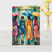 Vierter Nationaler Umbretttag - Frauen Karte (Gelbe Blume)