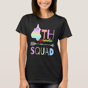 Vierter Platz 4. Einhorn zurück zum Schullehrer T-Shirt