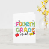 Vierter Platz-Byck zur Schule Squad Teacher St. Karte (Gelbe Blume)