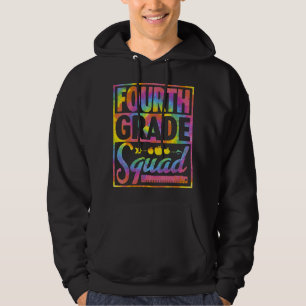 Vierter Platz-Gefärbte Krawatte zurück zur Schule Hoodie