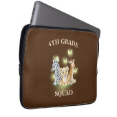 Vierter Platz Neon Wilder Zoo Zurück zur Schule Laptopschutzhülle (Vorne Rechts)