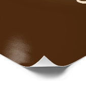 Vierter Platz Neon Wilder Zoo Zurück zur Schule Poster (Ecke)