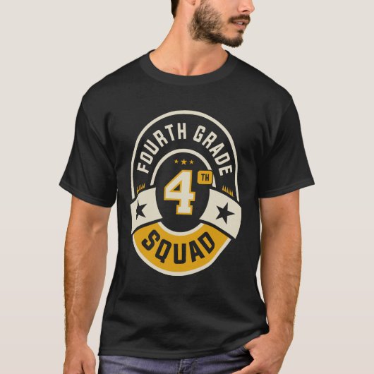Vierter Platz Team zurück zur Schule T-Shirt (Vorderseite)