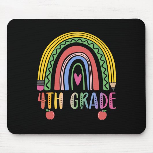 Vierter Rainbow-Lehrer-Team Vierter Platz Mousepad (Vorne)