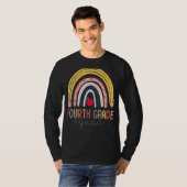 Vierter Schulleiter-Lehrer-Regenbogen T-Shirt (Vorne ganz)
