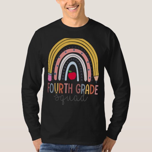 Vierter Schulleiter-Lehrer-Regenbogen T-Shirt (Vorderseite)