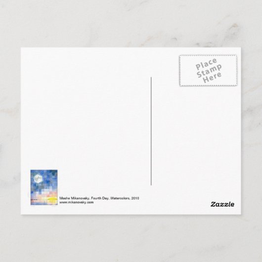 Vierter Tag (7 Tage Erstellung) Postkarte (Rückseite)