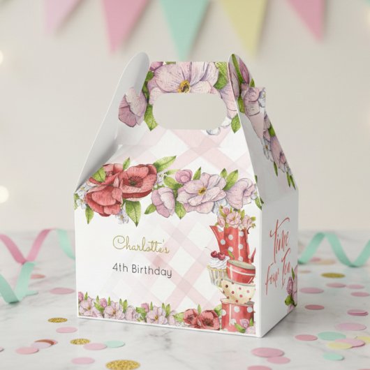 Vierter Tee, Teeblume Geburtstag Geschenkschachtel