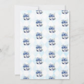 Vierter Tee, vierter Geburtstag für Kinder Einladung (Rückseite)