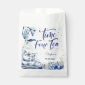 Vierter Tee, vierter Geburtstag für Kinder Geschenktütchen (Vorderseite)