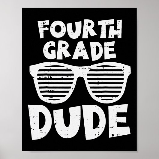 Vierter Typ 4. Klasse Lehrer Schüler Byck Poster (Vorne)