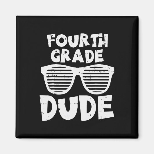 Vierter Typ 4. Klasse Lehrer Studierende zurück Magnet (Vorne)