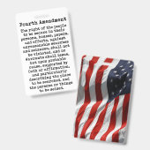 Vierter Verfassungszusatz der Staaten Ausweis (Vorder- & Rückseite)