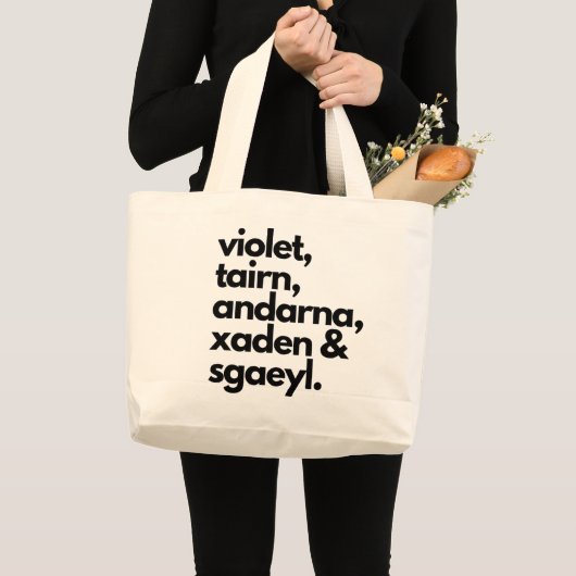 Vierter Wing Tote Bag Jumbo Stoffbeutel (Vorderseite (Produkt))