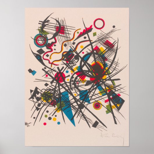 Viertes Bauhaus-Ballet, 1923 von Wassily Kandinsky Poster (Vorne)