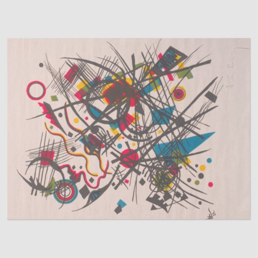 Viertes Bauhaus Wallet von Wassily Kandinsky Seidenpapier (Vorderseite)