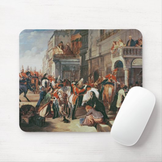 Viertes Dragoner-Schutzverlassen Mousepad (Mit Mouse)