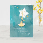 Viertes großes Großkind, Glückwunsch Karte (Gelbe Blume)